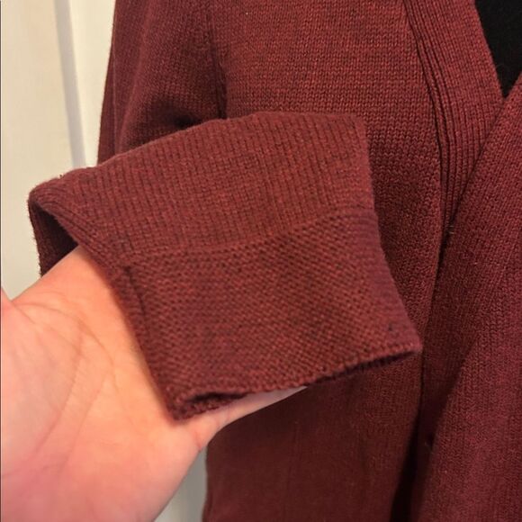 CAbi Burgundy Knit Sweater large style #3529 - Picture 4 of 10